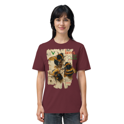 vegwear "no bees, no life" - unisex Bio T-Shirt, vegan fair