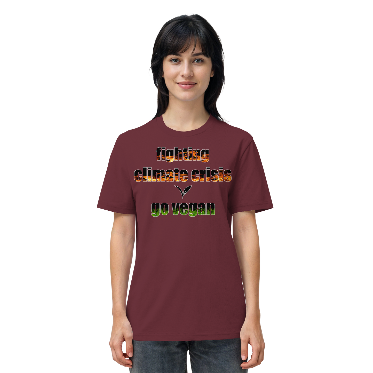 vegwear "fighting climate cirsis" - unisex Bio T-Shirt, vegan & klimafreundlich