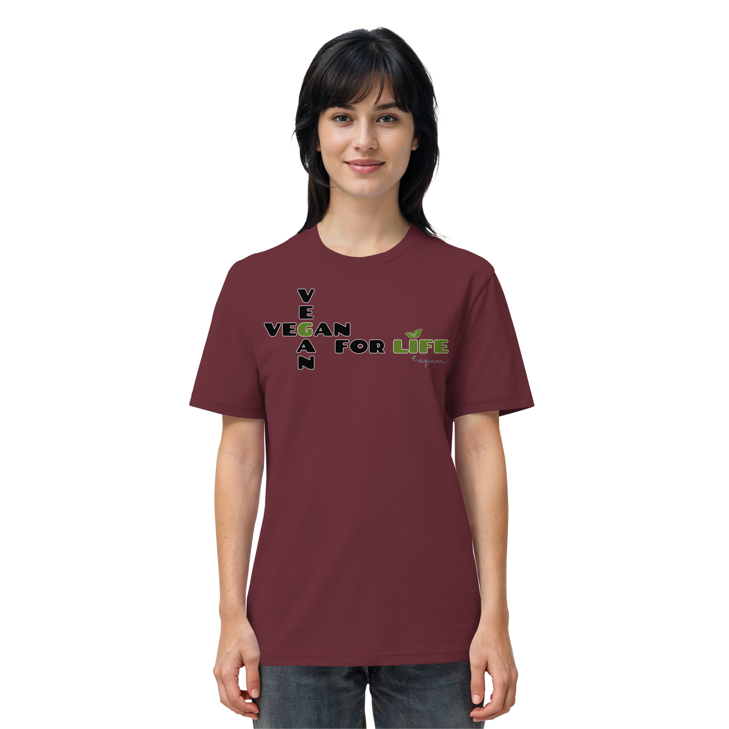 vegwear "vegan for life" - unisex T-Shirt bio vegan fair