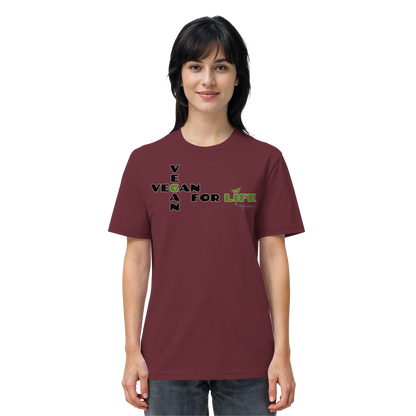 vegwear "vegan for life" - unisex T-Shirt bio vegan fair