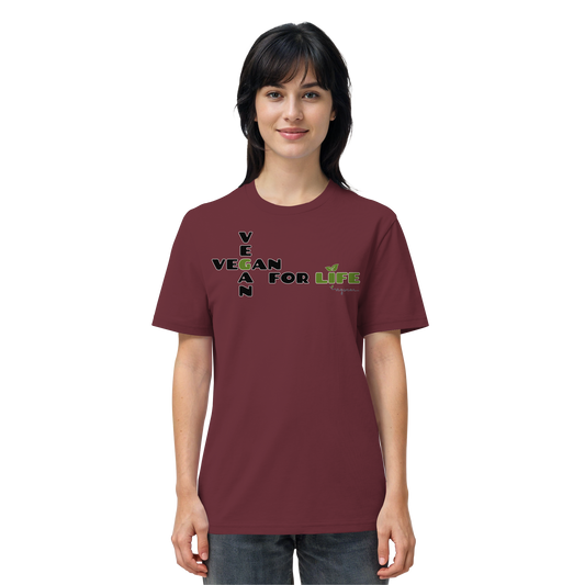vegwear "vegan for life" - unisex T-Shirt bio vegan fair