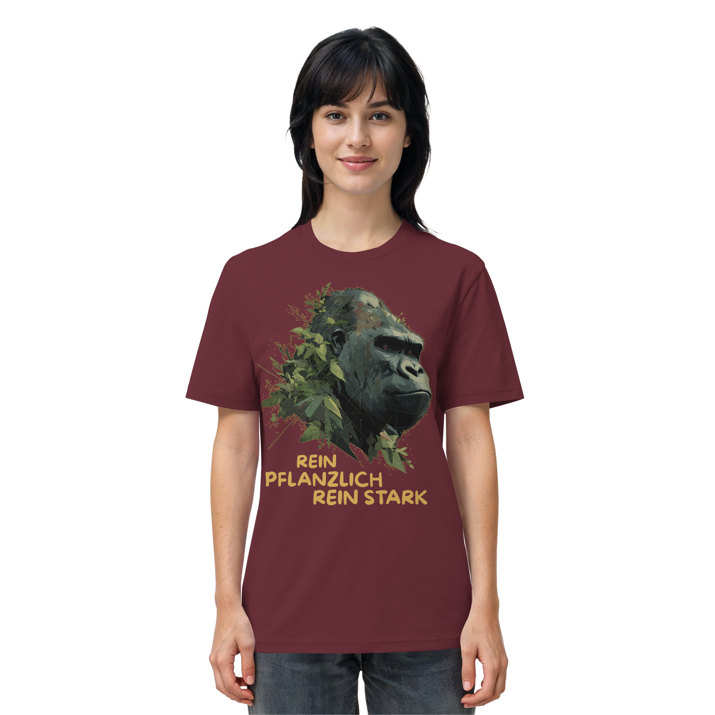 vegwear "Gorilla, rein pflanzlich, rein stark" - unisex Bio T-Shirt