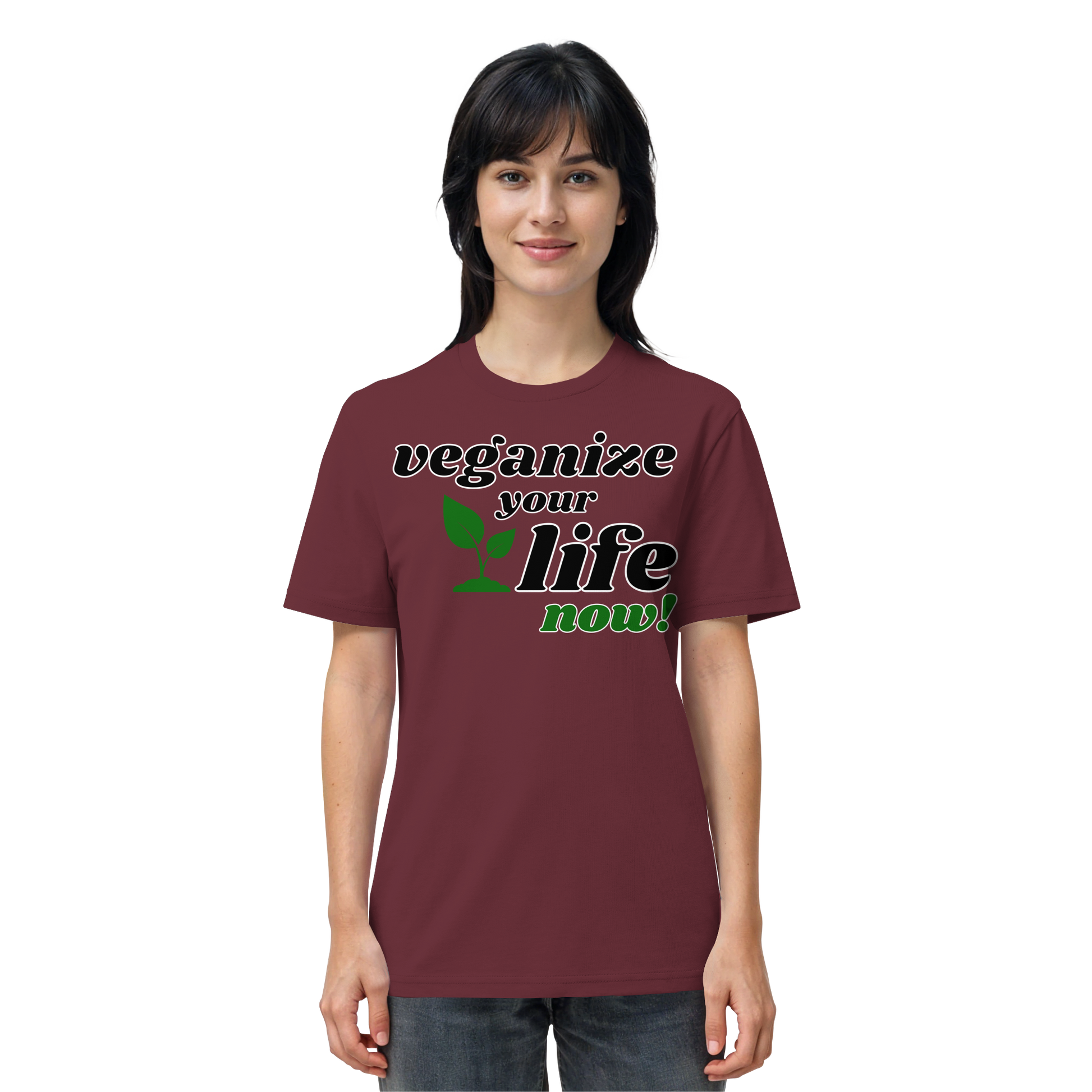 Bio-Baumwolle-T-Shirt: 'veganize your life' T-Shirt | vegwear