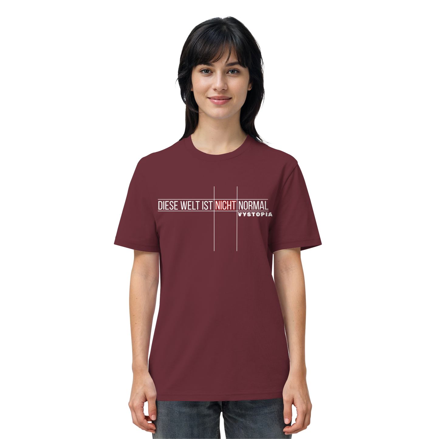vegwear "Diese Welt ist nicht normal" - unisex Bio T-Shirt