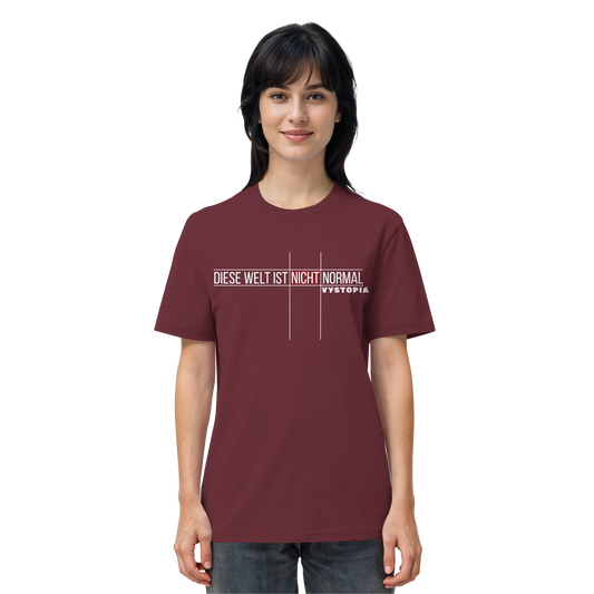 vegwear "Diese Welt ist nicht normal" - unisex Bio T-Shirt