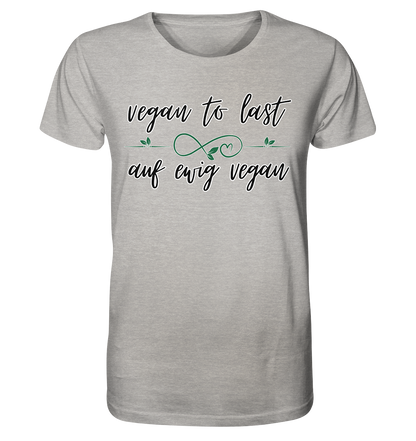 Motiv "vegan to last" - unisex Bio T-Shirt