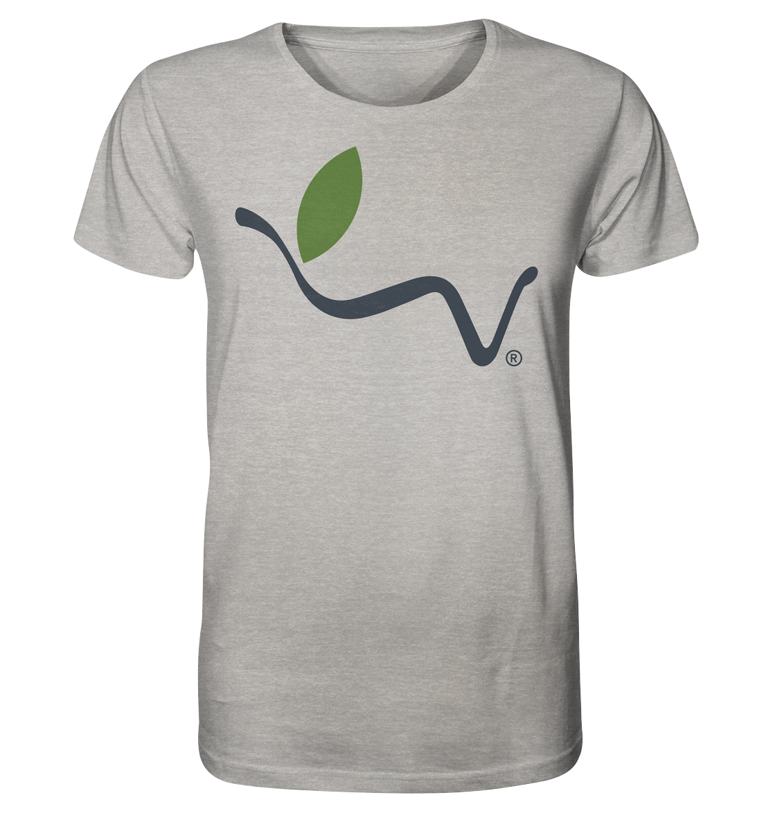 Motiv "vegwear Logo grau" - unisex Bio T-Shirt