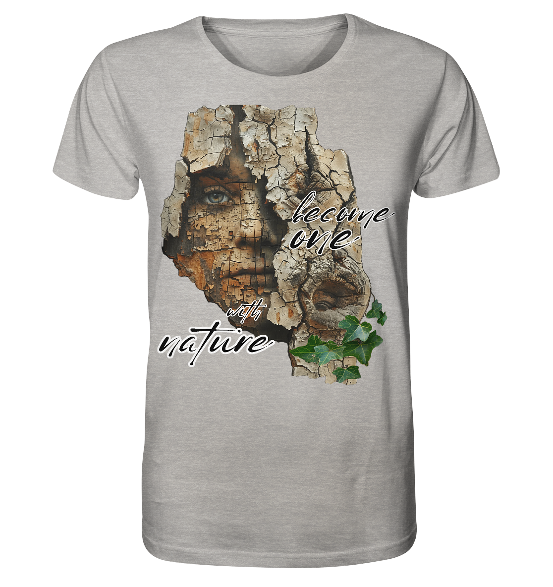 Motiv "become one with nature" - unisex Bio T-Shirt
