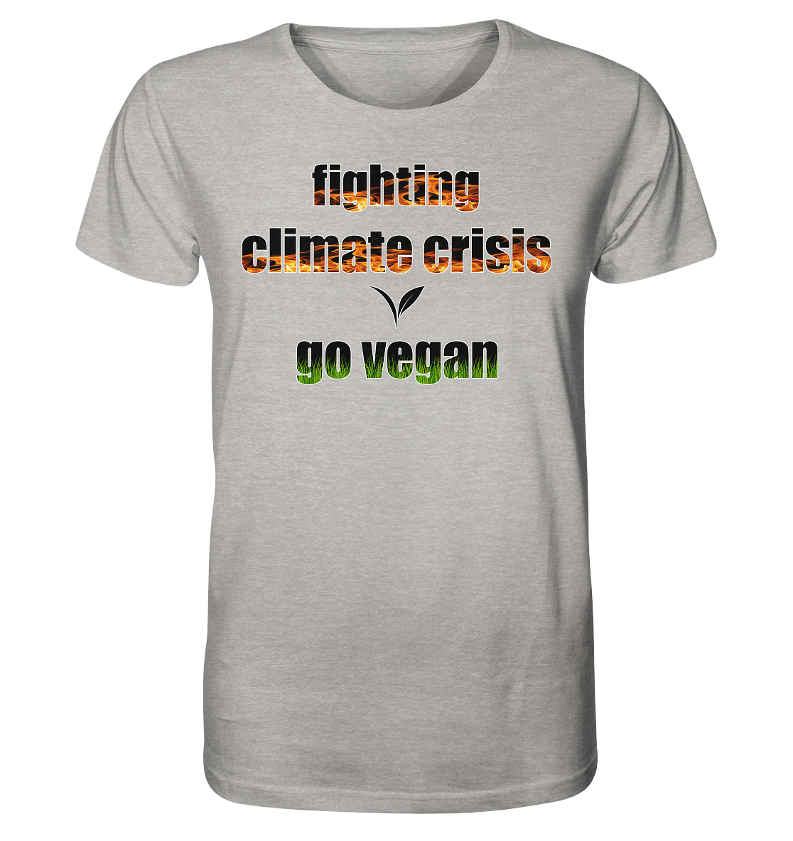 vegwear "fighting climate cirsis" - unisex Bio T-Shirt, vegan & klimafreundlich