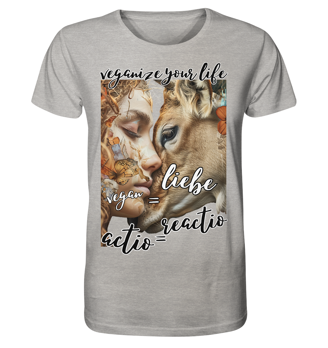 Motif "actio = reactio" - unisex organic T-shirt