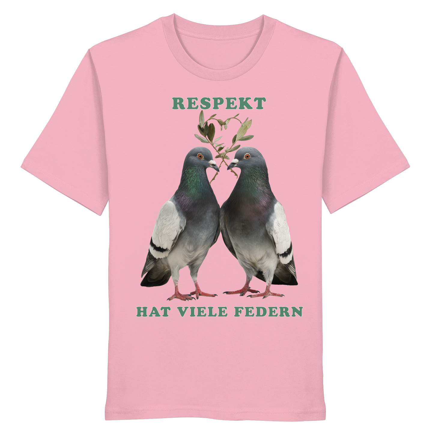 vegwear "Respekt hat viele Federn" - unisex Bio T-Shirt