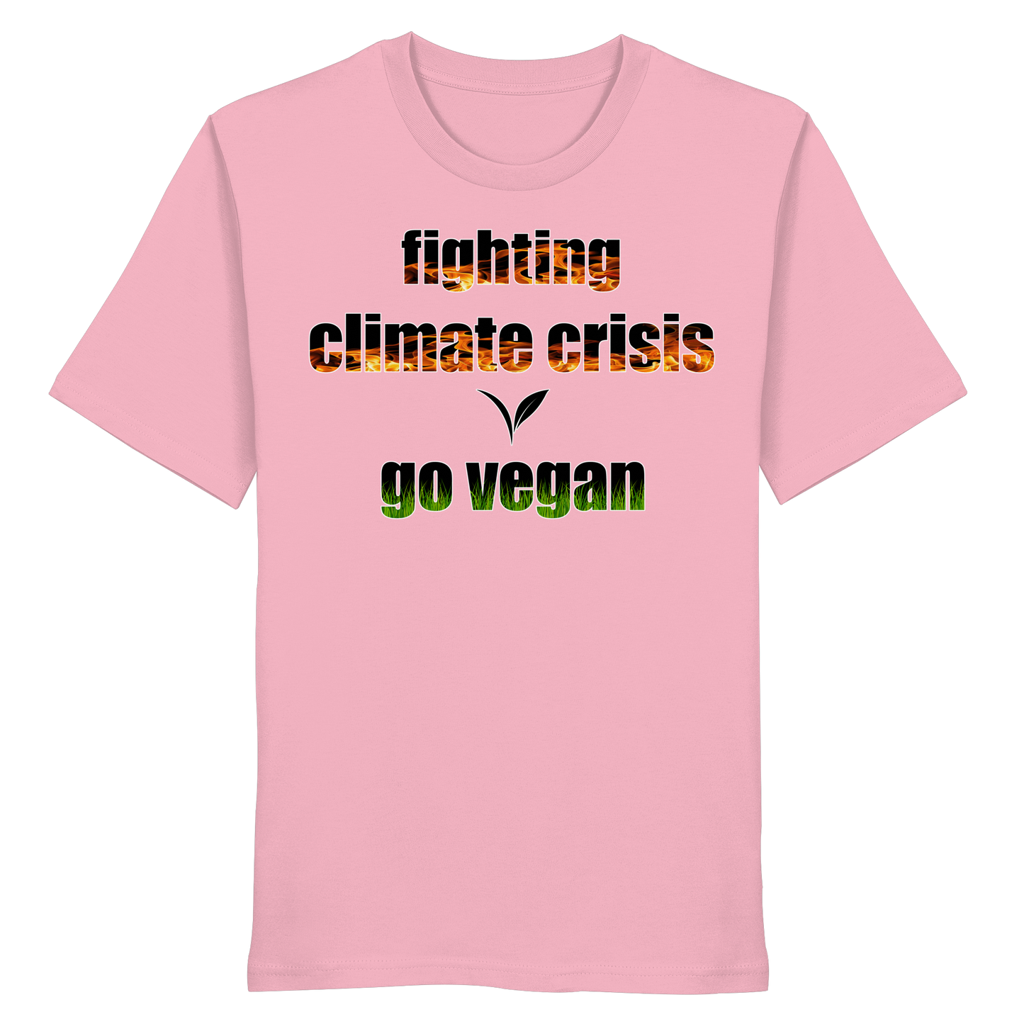 vegwear "fighting climate cirsis" - unisex Bio T-Shirt, vegan & klimafreundlich