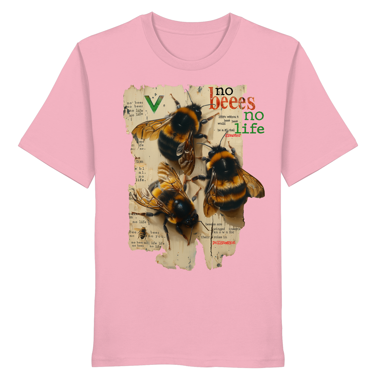 vegwear "no bees, no life" - unisex Bio T-Shirt, vegan fair