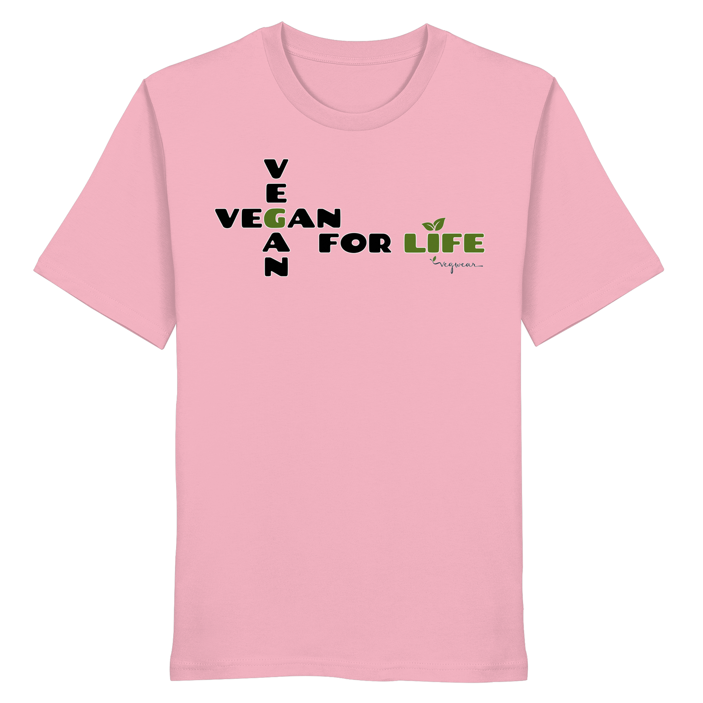 vegwear "vegan for life" - unisex T-Shirt bio vegan fair