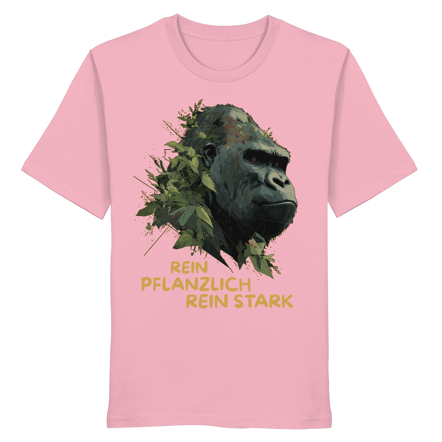 vegwear "Gorilla, rein pflanzlich, rein stark" - unisex Bio T-Shirt