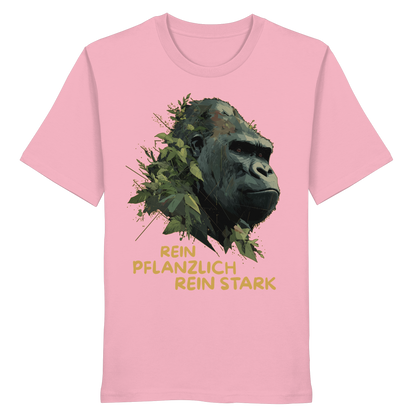 vegwear "Gorilla, rein pflanzlich, rein stark" - unisex Bio T-Shirt