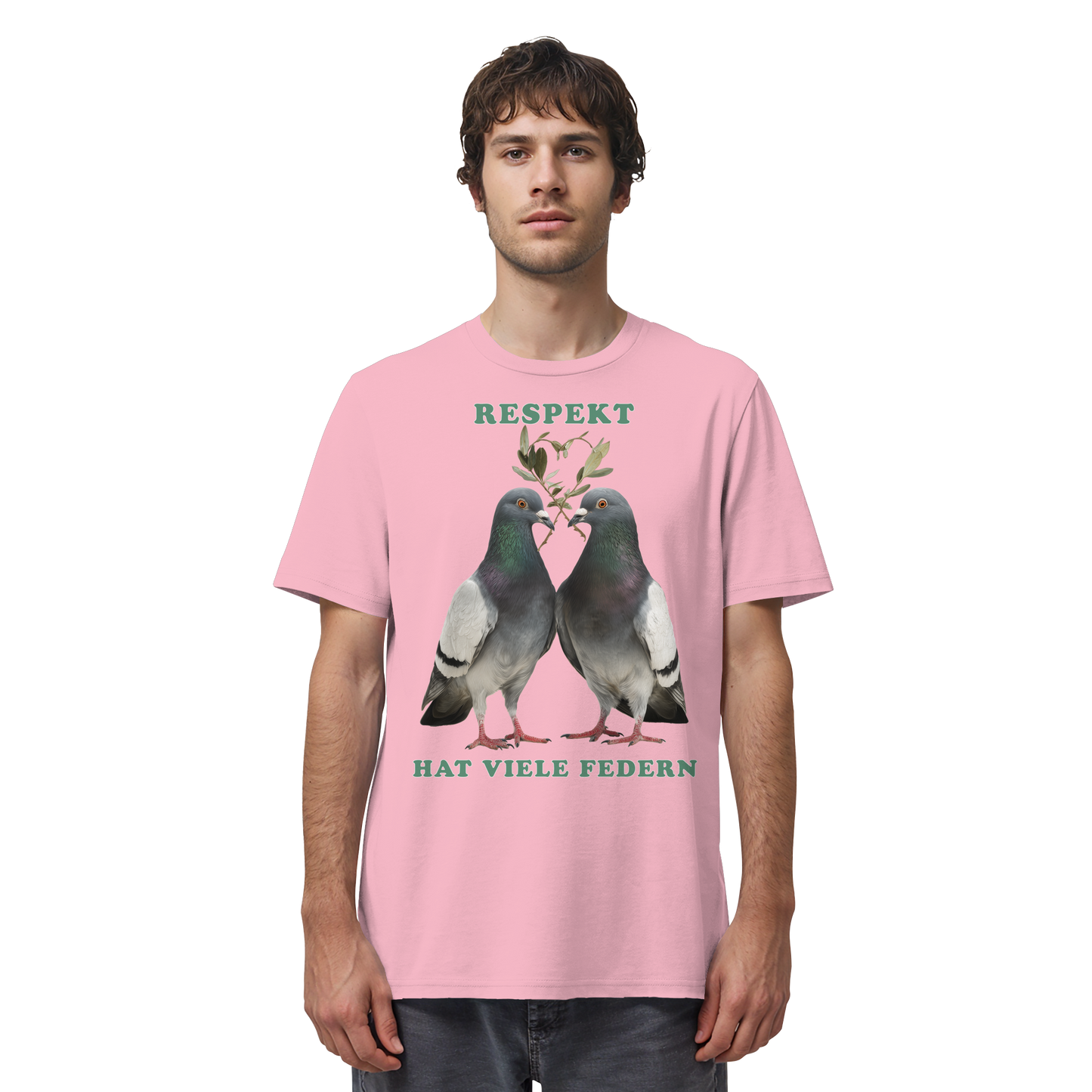 vegwear "Respekt hat viele Federn" - unisex Bio T-Shirt