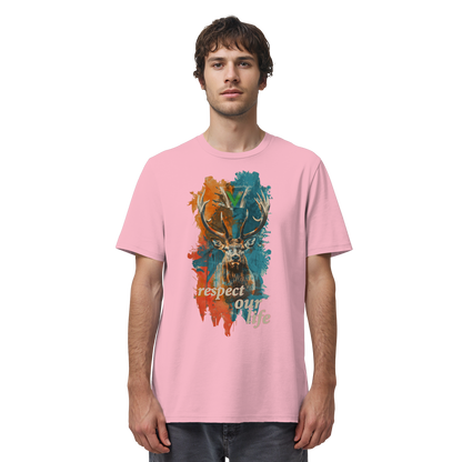 vegwear "respect our life - Hirsch" - unisex Bio T-Shirt
