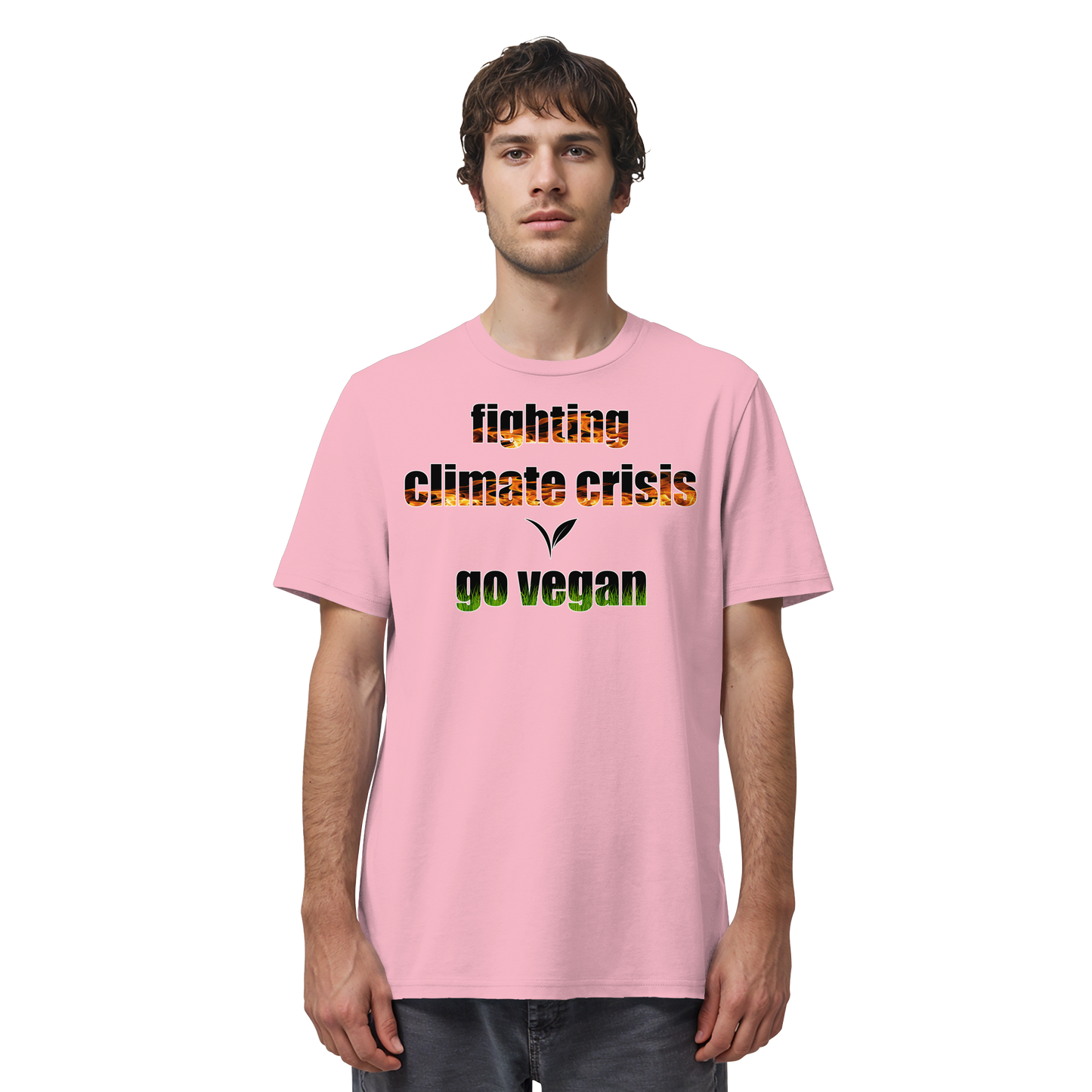 vegwear "fighting climate cirsis" - unisex Bio T-Shirt, vegan & klimafreundlich