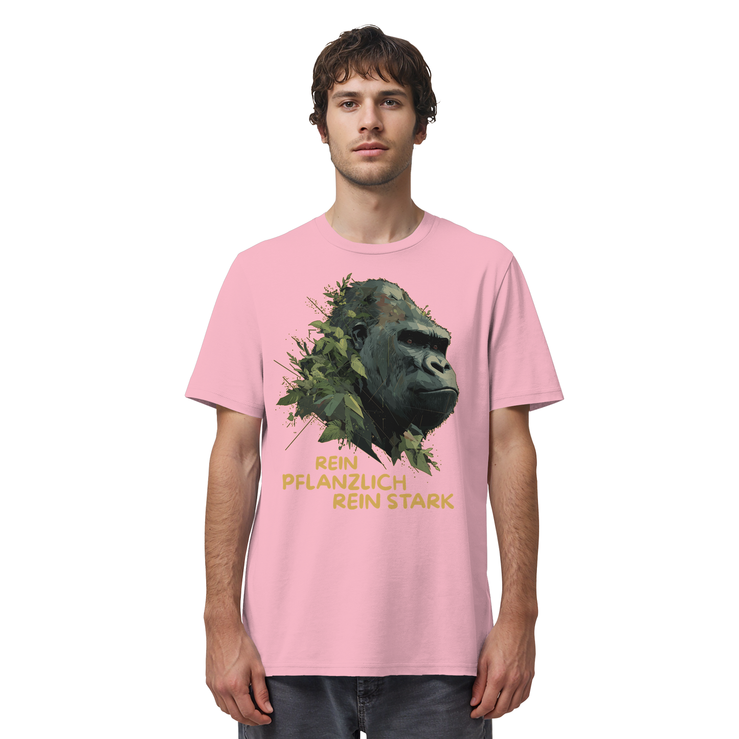 vegwear "Gorilla, rein pflanzlich, rein stark" - unisex Bio T-Shirt