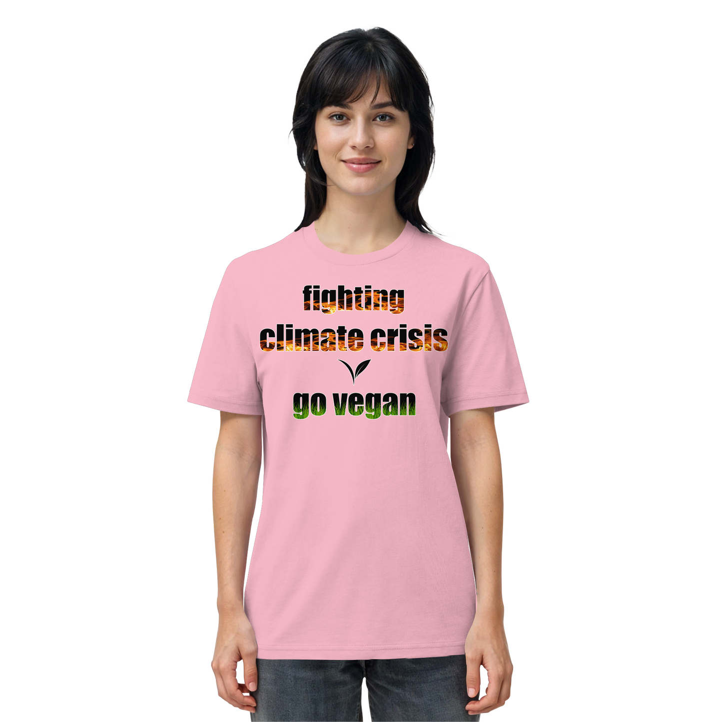 vegwear "fighting climate cirsis" - unisex Bio T-Shirt, vegan & klimafreundlich