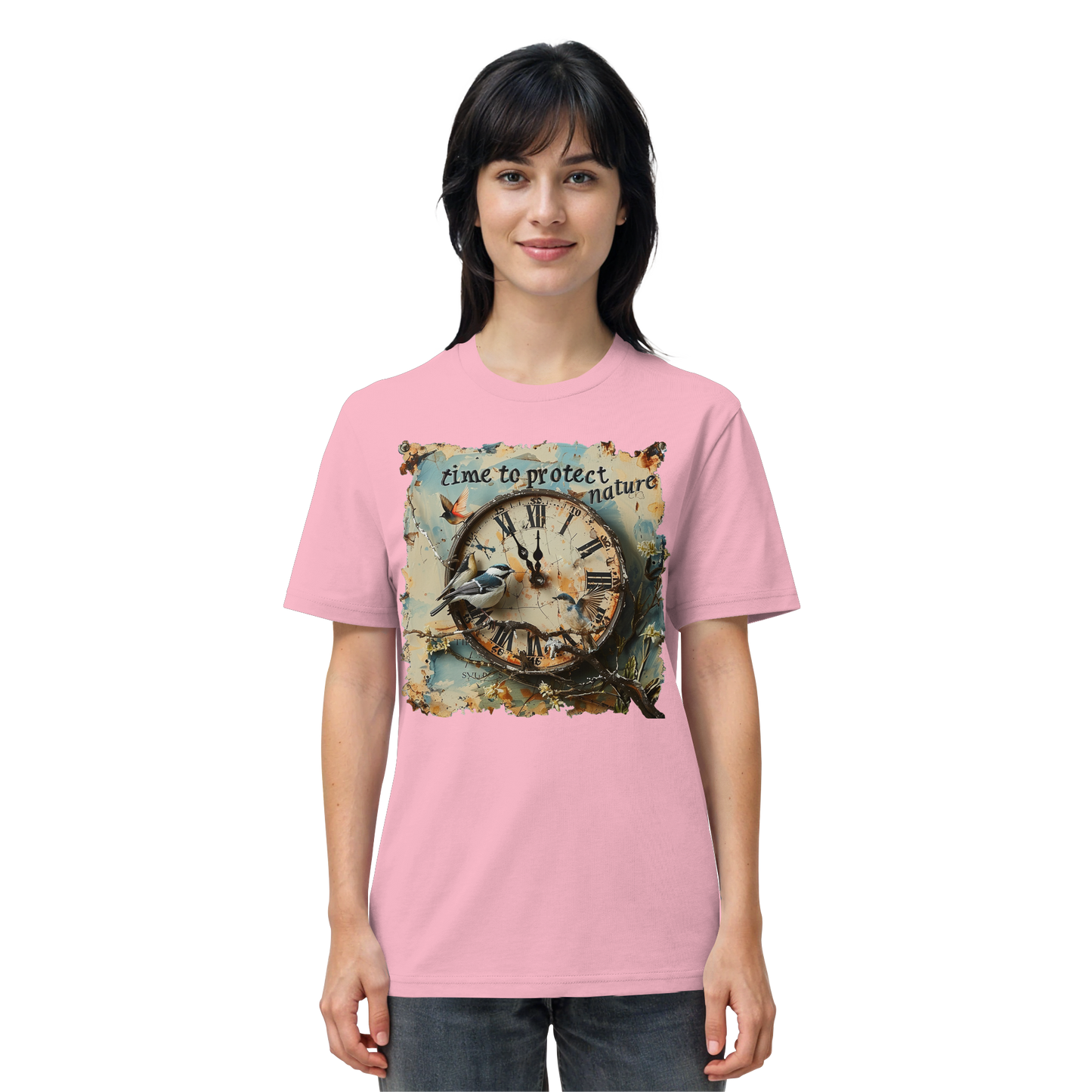 vegwear "time to protect nature" - unisex T-Shirt, nachhaltige Mode