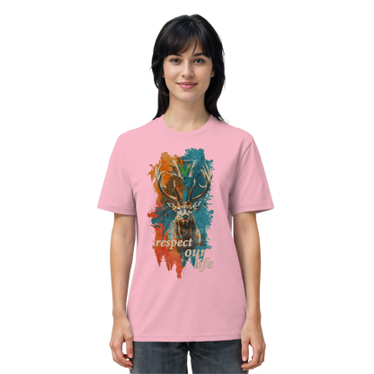 vegwear "respect our life - Hirsch" - unisex Bio T-Shirt