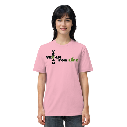 vegwear "vegan for life" - unisex T-Shirt bio vegan fair