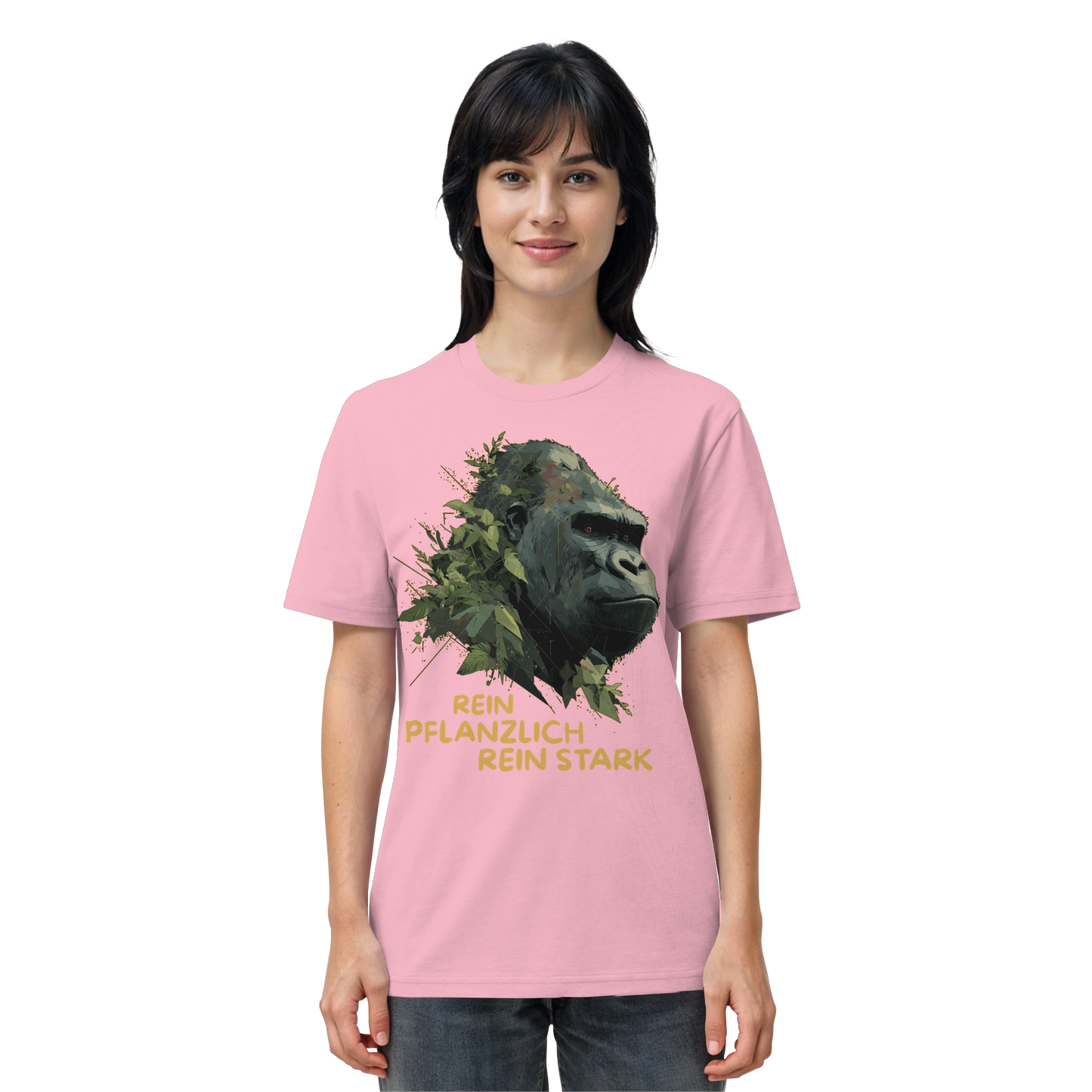 vegwear "Gorilla, rein pflanzlich, rein stark" - unisex Bio T-Shirt