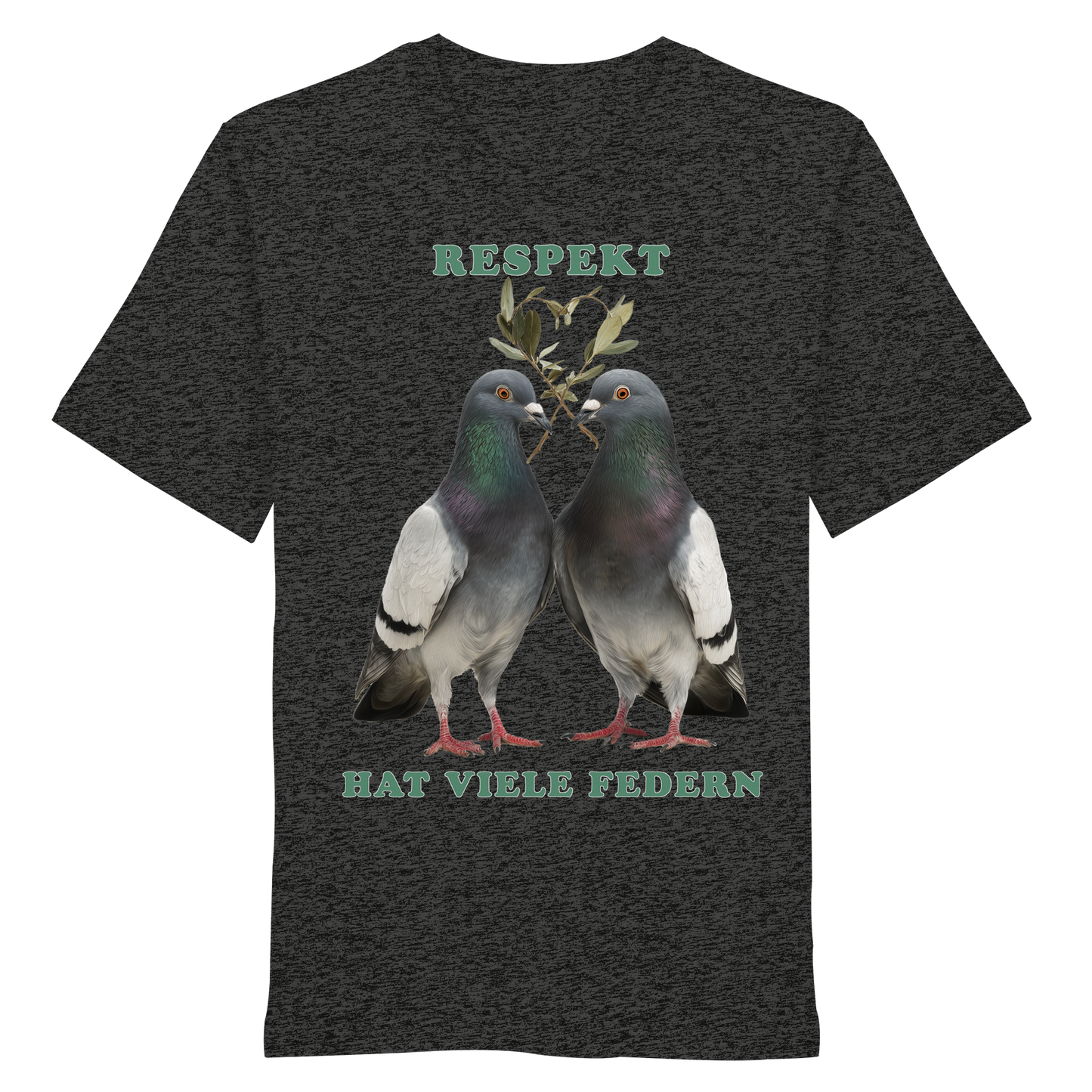 vegwear "Respekt hat viele Federn" - unisex Bio T-Shirt