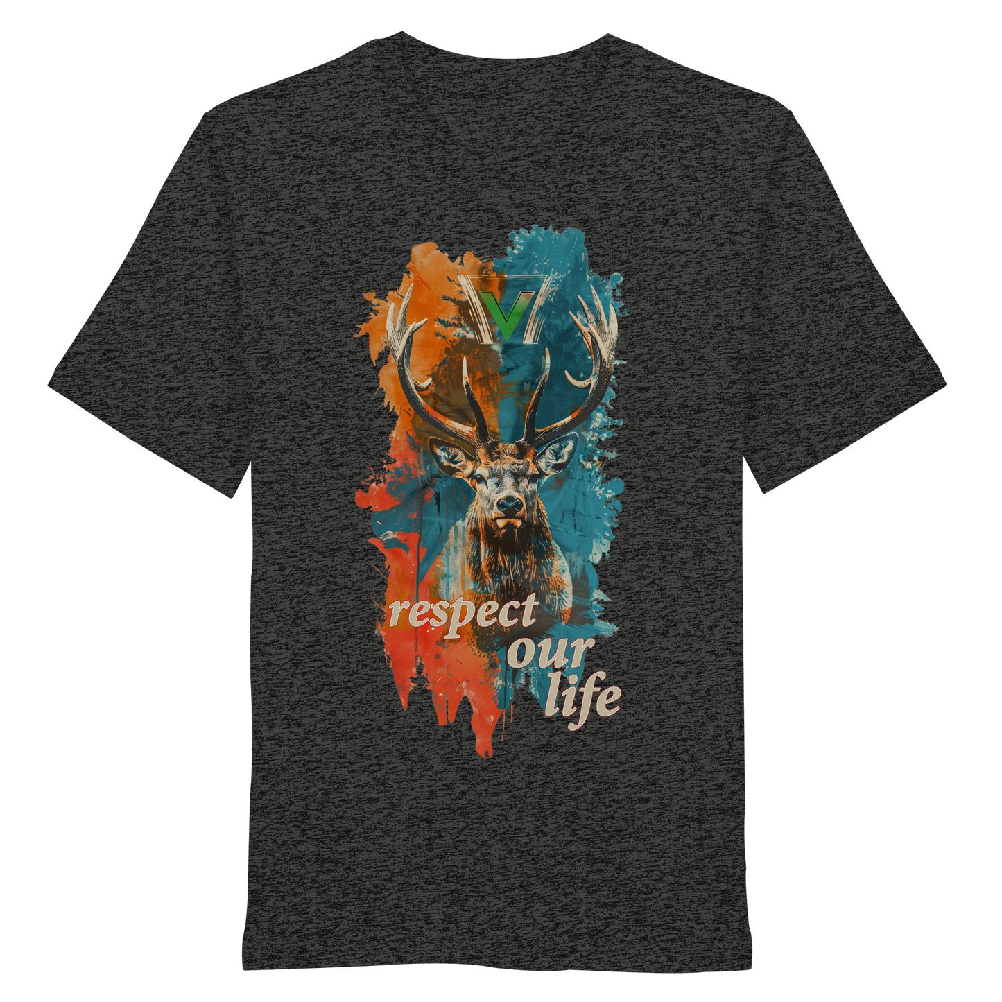 vegwear "respect our life - Hirsch" - unisex Bio T-Shirt