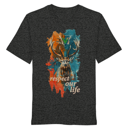 vegwear "respect our life - Hirsch" - unisex Bio T-Shirt