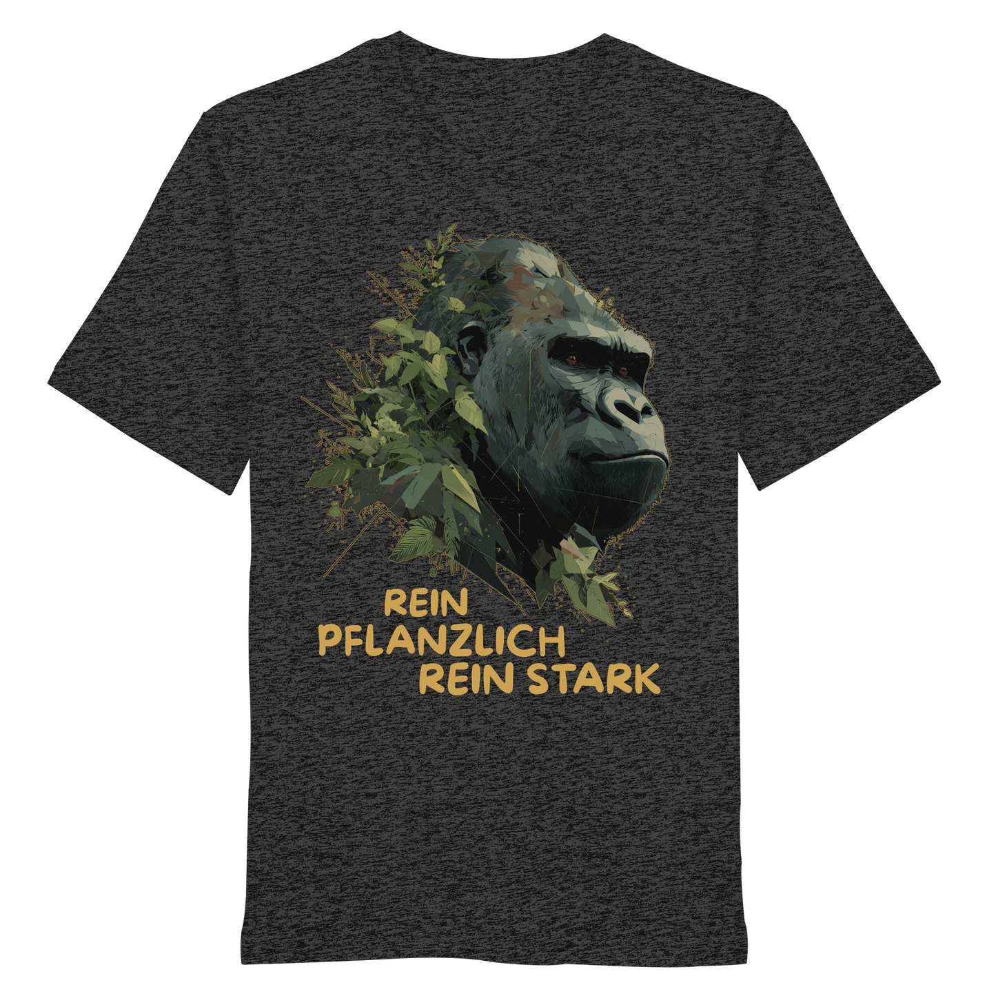 vegwear "Gorilla, rein pflanzlich, rein stark" - unisex Bio T-Shirt