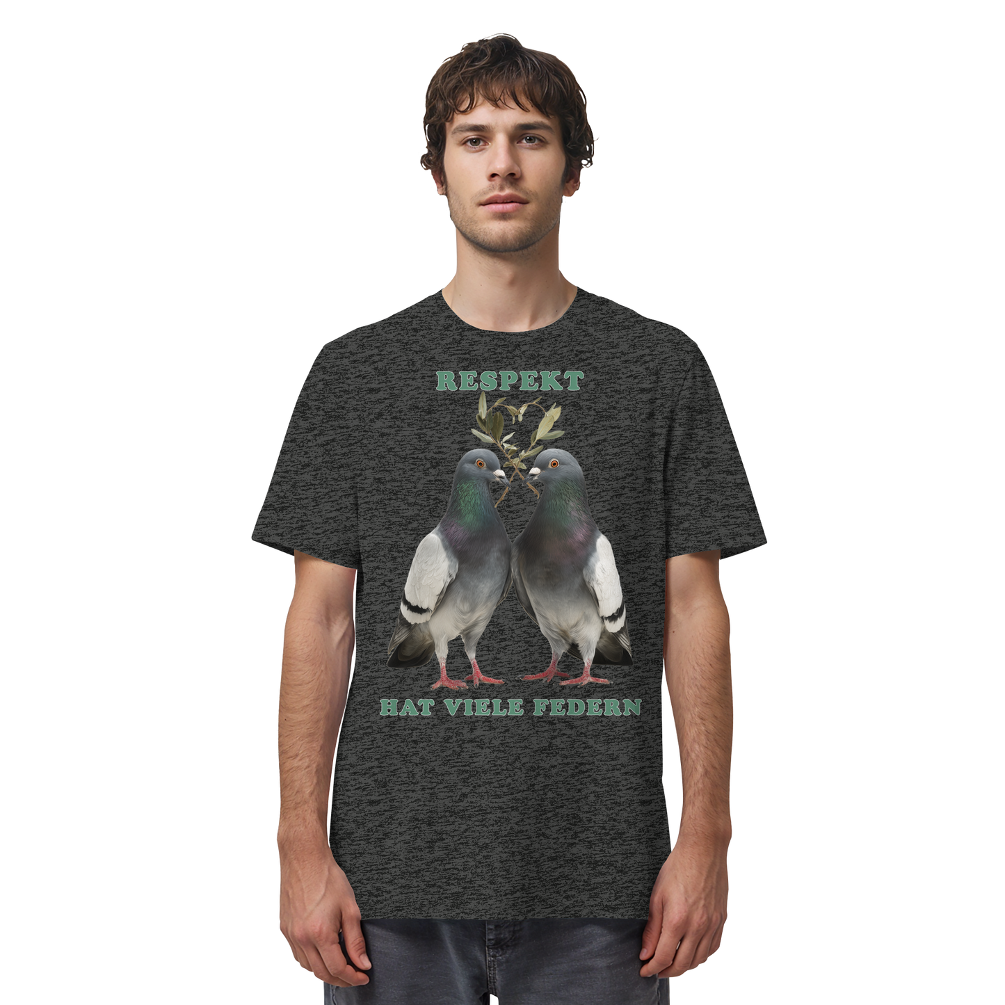vegwear "Respekt hat viele Federn" - unisex Bio T-Shirt