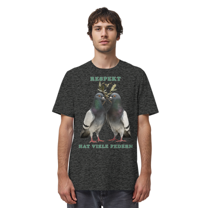 vegwear "Respekt hat viele Federn" - unisex Bio T-Shirt