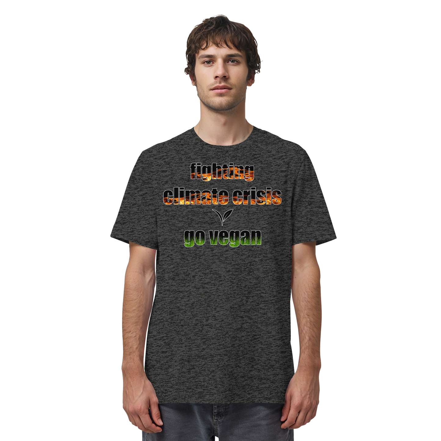 vegwear "fighting climate cirsis" - unisex Bio T-Shirt, vegan & klimafreundlich