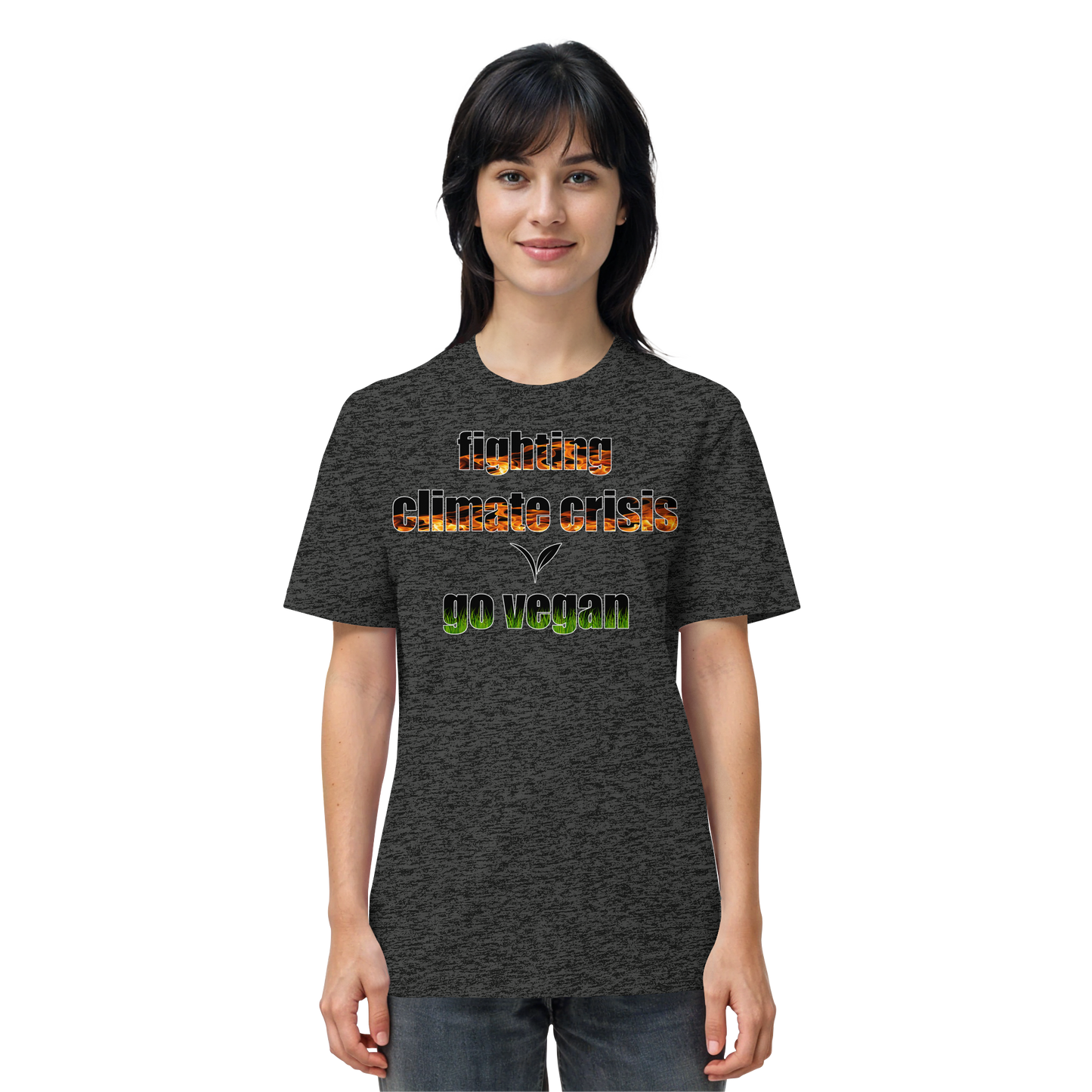 vegwear "fighting climate cirsis" - unisex Bio T-Shirt, vegan & klimafreundlich