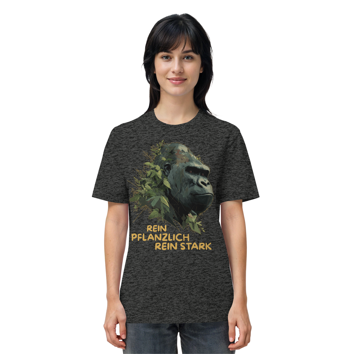 vegwear "Gorilla, rein pflanzlich, rein stark" - unisex Bio T-Shirt