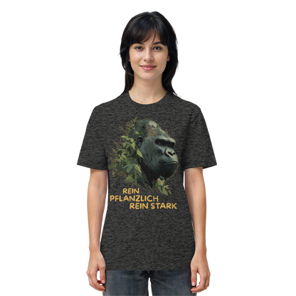 vegwear "Gorilla, rein pflanzlich, rein stark" - unisex Bio T-Shirt