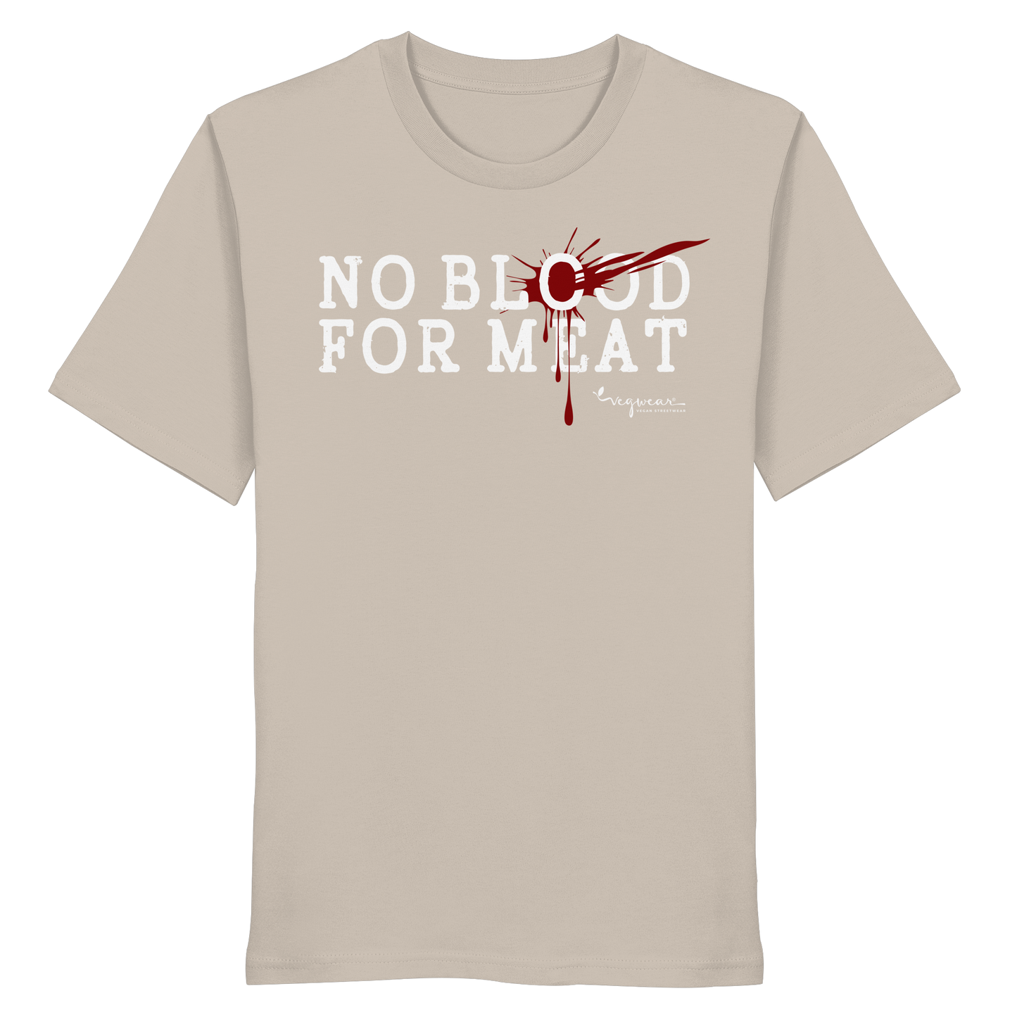vegwear "no blood for meat" - unisex Bio T-Shirt