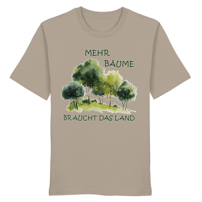 vegwear "mehr Bäume braucht das Land" - unisex Bio T-Shirt, vegan, fair, nachhaltig