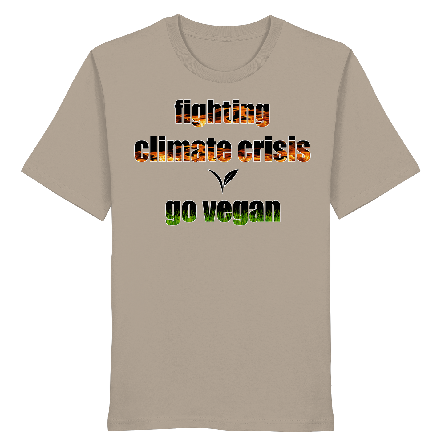 vegwear "fighting climate cirsis" - unisex Bio T-Shirt, vegan & klimafreundlich