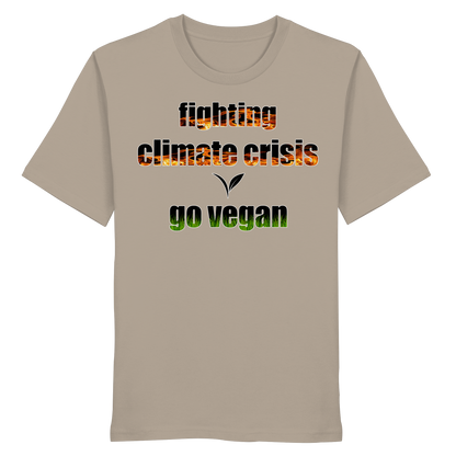 vegwear "fighting climate cirsis" - unisex Bio T-Shirt, vegan & klimafreundlich