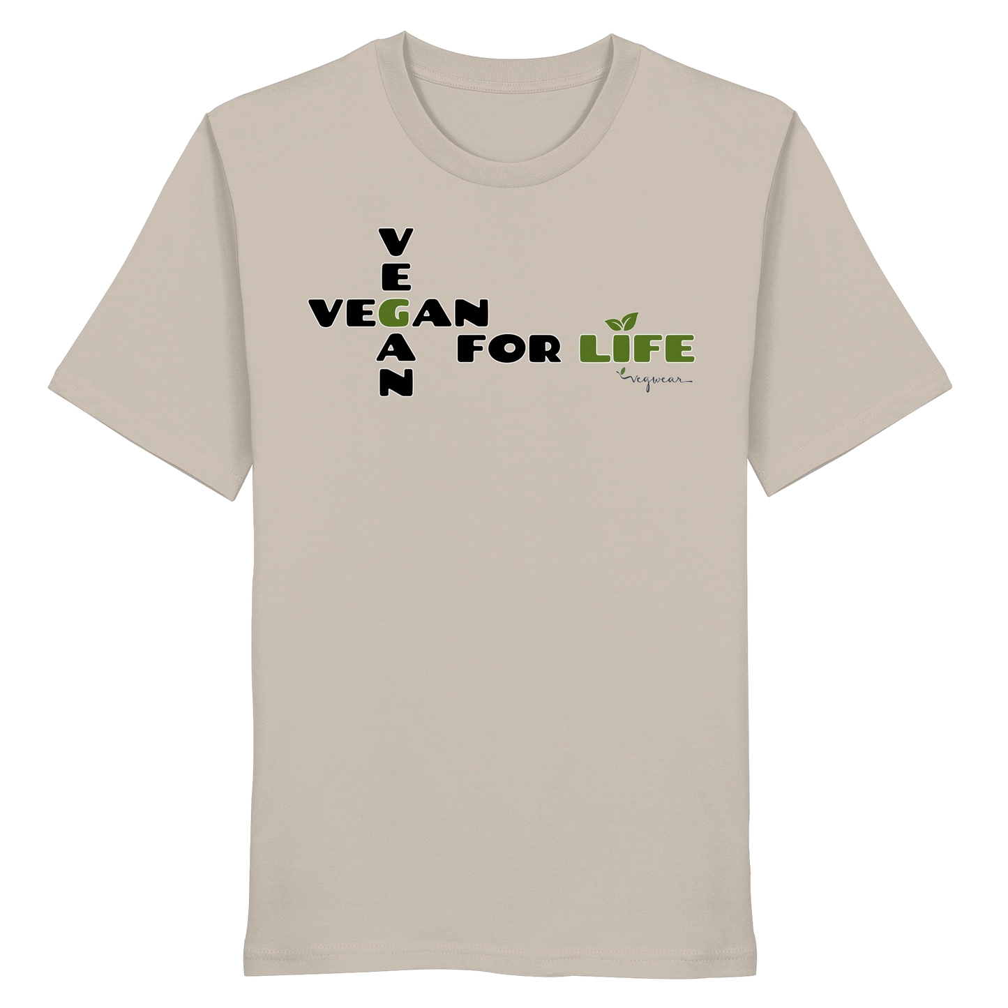 vegwear "vegan for life" - unisex T-Shirt bio vegan fair