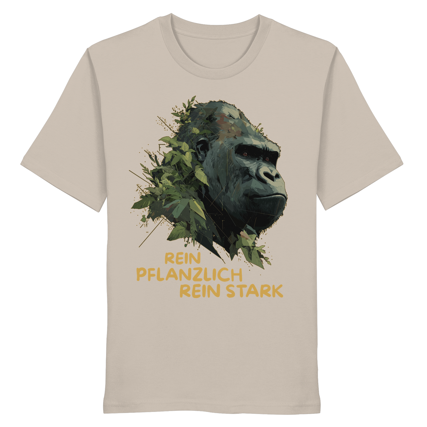 vegwear "Gorilla, rein pflanzlich, rein stark" - unisex Bio T-Shirt
