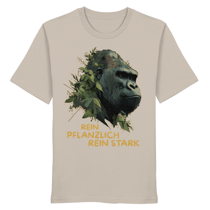 vegwear "Gorilla, rein pflanzlich, rein stark" - unisex Bio T-Shirt