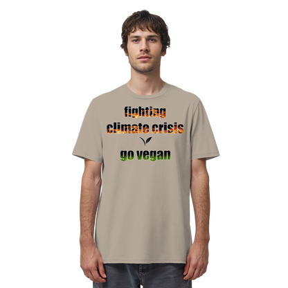 vegwear "fighting climate cirsis" - unisex Bio T-Shirt, vegan & klimafreundlich