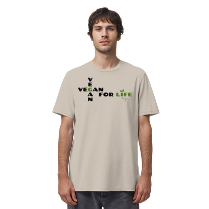 vegwear "vegan for life" - unisex T-Shirt bio vegan fair