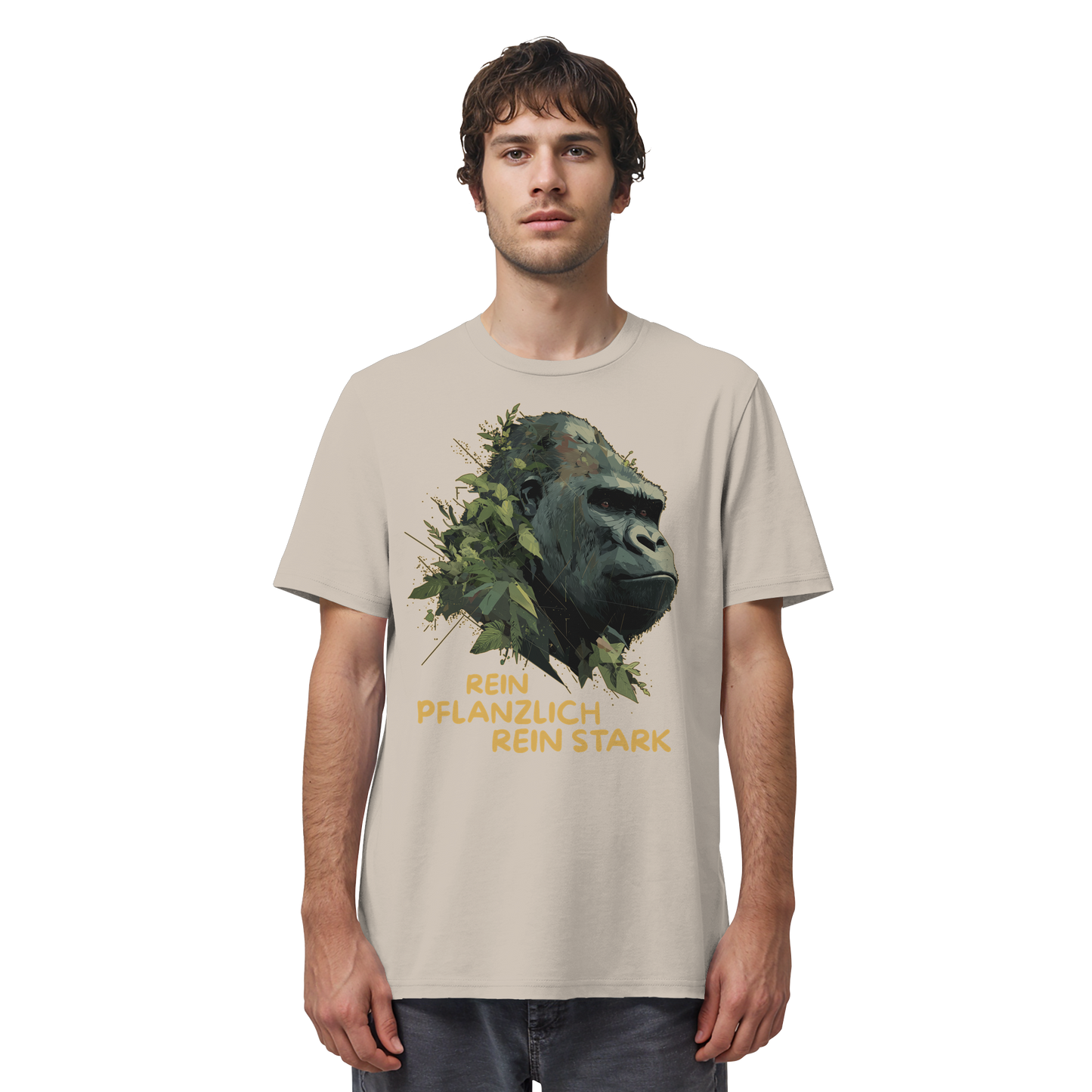 vegwear "Gorilla, rein pflanzlich, rein stark" - unisex Bio T-Shirt