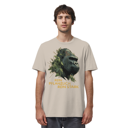 vegwear "Gorilla, rein pflanzlich, rein stark" - unisex Bio T-Shirt